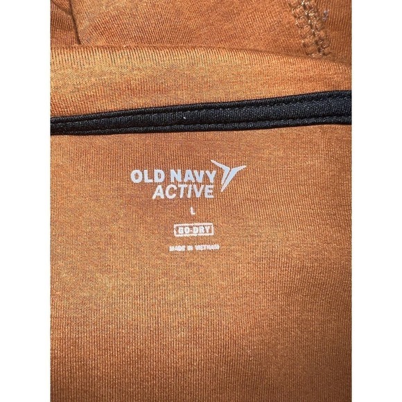 OLD NAVY ACTIVE MENS JACKET TAN SIZE L DYNAMIC FLEECE FULL ZIP HOODIE - Picture 4 of 5